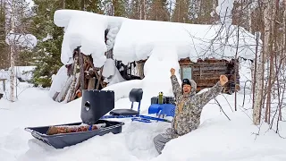 ПРОБИРАЮСЬ ДО ЗАБРОШЕННОЙ ИЗБЫ! ОХОТА С МЕЛКАШКОЙ / НАСМОТРЕЛСЯ ГЛУХАРЕЙ / ЗАЕХАЛ В СЛЕДЫ ЛОСЕЙ.