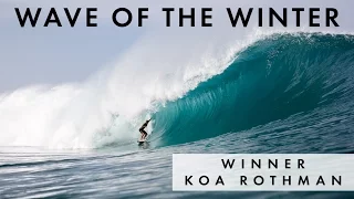 Koa Rothman Wins 2017 O'Neill Wave of the Winter