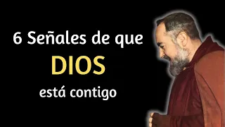 🙏PADRE PIO 6 Señales de que Dios está Contigo✨ #padrepio #dios #señales #fe #reflexion