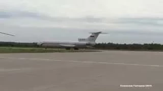 СНЯЛ ТАК БЛИЗКО КАК БЫЛО ВОЗМОЖНО!!! ТУ-154М RA-85155 Запуск Взлет Кубинка АРМИЯ-2015