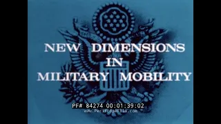 "NEW DIMENSIONS IN MILITARY MOBILITY"  1960s BELL 204B / UH-1B HELICOPTER PROMOTIONAL FILM 84274