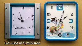 Reverse Real Time Clock in 2 min | Anti Clockwise Clock with correct Time | ulati chalne wali ghadi