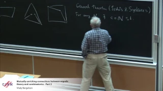 Vitaly Bergelson: Mutually enriching connections between ergodic theory and combinatorics - part 2