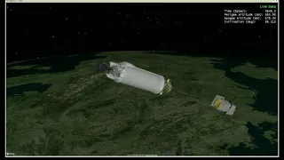 Landsat 9 Spacecraft Separation