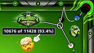 8 ball pool - Win Percentage 93.4% 🤯 Alien Win Streak Free Cue And Ring