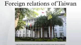 Foreign relations of Taiwan