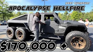 Apocalypse Hellfire 6x6 Do you guys ever see this car?  look awesome… $170,000+ | Cars and Coffee
