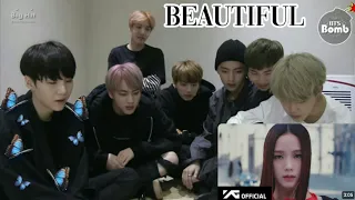 BTS reaction to jisoo Flower Mv (Fanmade) 💜💜💜