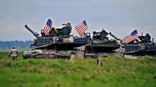 US Soldiers Together with Italian and Spanish Armed Forces Perform the 69th Armored Fire