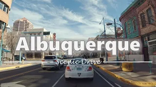 Driving in Downtown Albuquerque, New Mexico - 4K60fps
