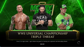 WWE 2K22 Roman Reigns Vs John Cena Vs Randy Orton
