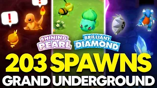 All 203 Grand Underground Pokemon Spawns in Brilliant Diamond and Shining Pearl