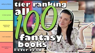 top 100 epic fantasy books // my ultimate tier list of fantasy reads