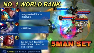 TIGREAL NO. 1 WORLD RANK | PRANK GONE WRONG 😂 | Tigreal Gameplay | Tigreal Best Set | MLBB