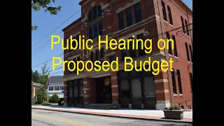 Public Hearing on Proposed 2023-2024 Budget 4/13/2023