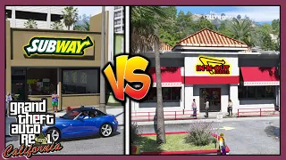 In-N-Out Burger VS Subway Fast food | Which is better ❓ ► 5Real & LA Revo 2.0