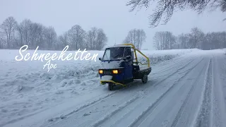 Piaggio Ape 50 Schneeketten montieren