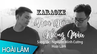 [Karaoke]  Hoa Nở Không Màu I Acoustic Version I Hoài Lâm