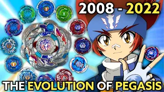 Evolution of PEGASIS (2008-2020) | Beyblade Metal Fight - Burst | PEGASIS THROUGHOUT THE YEARS