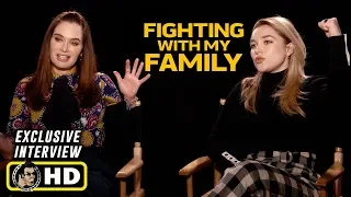 Florence Pugh & Lena Headey Interview for Fighting With My Family