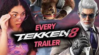 Tekken NEWBIE Reacts to EVERY Tekken 8 Character Reveal/Trailer