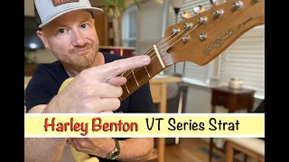 Harley Benton Strat (ST62) Vintage White Review with Playing