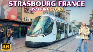 Exploring Strasbourg Walking Tour 🇫🇷 France 4k walk - [Part 1, With Captions]