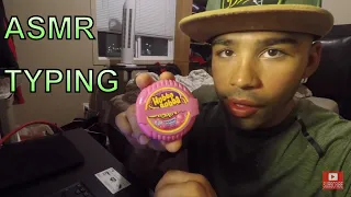 (ASMR) Gum Chewing | Typing | No Talking