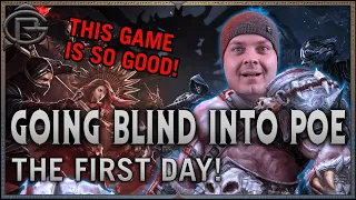 Going BLIND Into Path Of Exile - My EYE OPENING First Day!