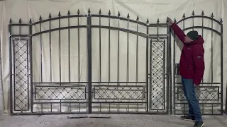 Видео обзор кованых ворот модели Н11 от Компании Омега