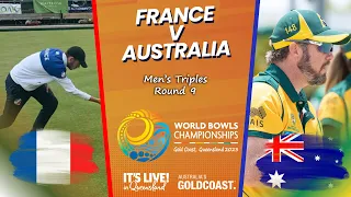 2023 World Bowls Championships - Men's Triples - Round 9 - France v Australia