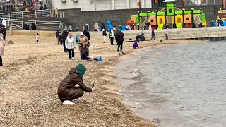 Одесса 18.03.2024 ТАКОГО УЖЕ НЕ БЫВАЕТ! Люди море пляж.