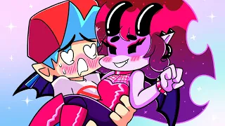 ORIGIN of DEMON GIRLFRIEND! Friday Night Funkin' Logic | Cartoon Animation