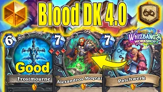 Blood DK 4.0 Is The Best Control Deck After Nerfs Patch To Play At Whizbang's Workshop | Hearthstone