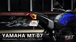 How to install a Programmable Integrated Tail Light on a 2021+ Yamaha MT-07 by TST Industries