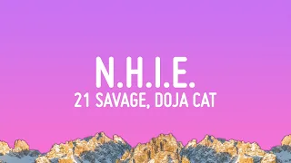 21 Savage, Doja Cat - n.h.i.e. (Lyrics)