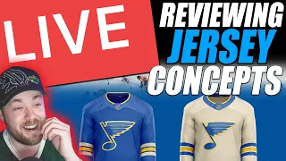 LIVE Reviewing Jersey Concepts!