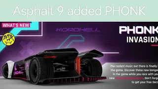 Asphalt 9 added Phonk 🤩