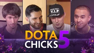 Dota Chicks #5 (Dendi, RodjER, Smile, Blizzy) [ENG Sub]