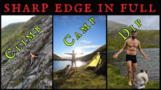 EPIC SHARP EDGE SCRAMBLE - SCALES TARN CAMP - Solo Mountain Wild Camping & Swimming Backpacking UK