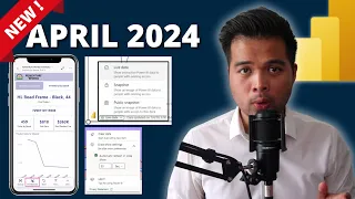 APRIL 2024 POWER BI UPDATE // 100% Stacked Area Chart, Auto Refreshing PowerPoint AND MORE