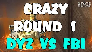 CRAZY ROUND 1 🤪 - STATE VS STATE 👊 DYZ vs FBI | STATE OF SURVIVAL👌