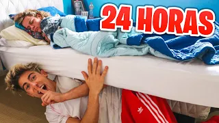 24 HOURS HIDDEN IN MY FRIEND'S HOUSE !!