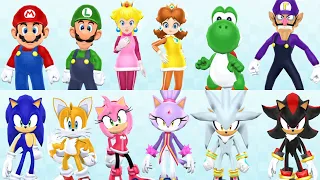 Mario and Sonic at the Olympic Winter Games - All Characters