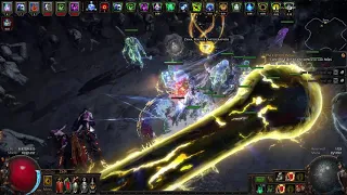 Path of Exile 3.8 My First Uber Elder kill in SSF HC blight league Zombie and Spectre Necromancer