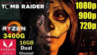 Shadow of the Tomb Raider | Ryzen 5 3400g + Vega 11 + 16gb Dual Channel (3200mhz) | Game Test