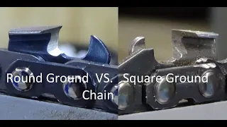 Round ground vs. Square ground chain in 50cm oak