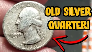 $2,300 QUARTER HUNT! COIN ROLL HUNTING QUARTERS! (OLD SILVER QUARTER FOUND!)