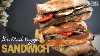 Make Your Own Grilled Veggie Vegan Sandwich At Home | Easy and Quick Recipe