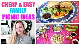 PICNIC FOOD IDEAS / Cheap , easy picnic recipes , budget family meal ideas, DIY summer food
